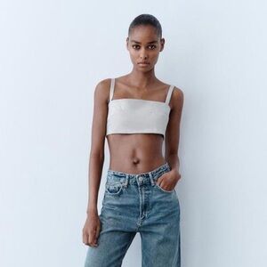 Zara - Grey Crop Top